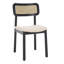 Chaise d'appoint noire Caleb