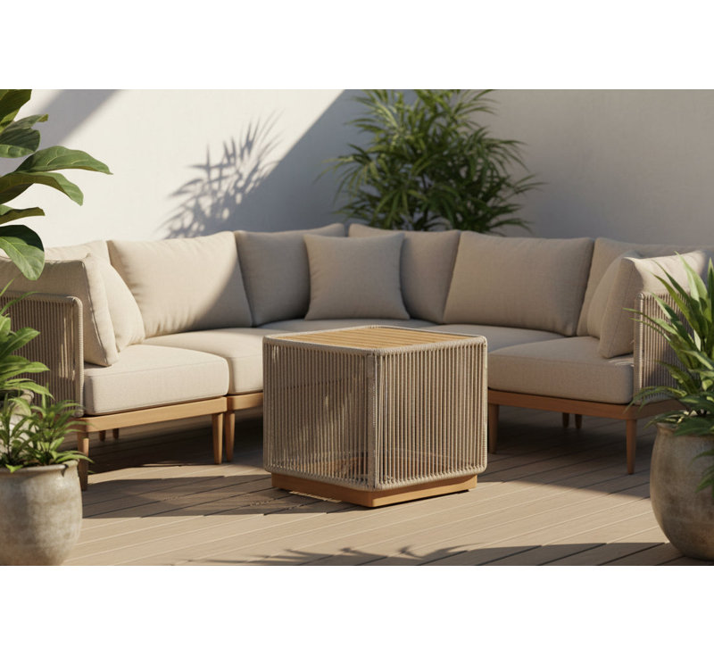 Table de bout Alpine Teak Collection, Beige