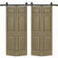 Portes de grange doubles en panneaux de fibres à densité moyenne composites avec ensemble de quincaillerie d'installation-87327912-86925219