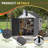 6 ft. W x 6 ft. D Polyethylene Plastic Storage Shed