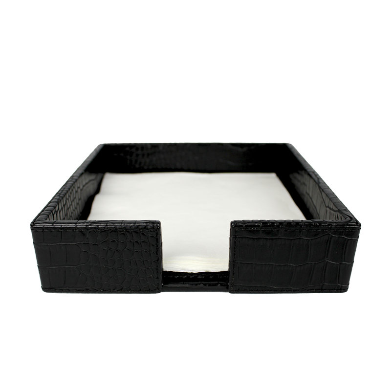 Faux Leather Flat Napkin Holder