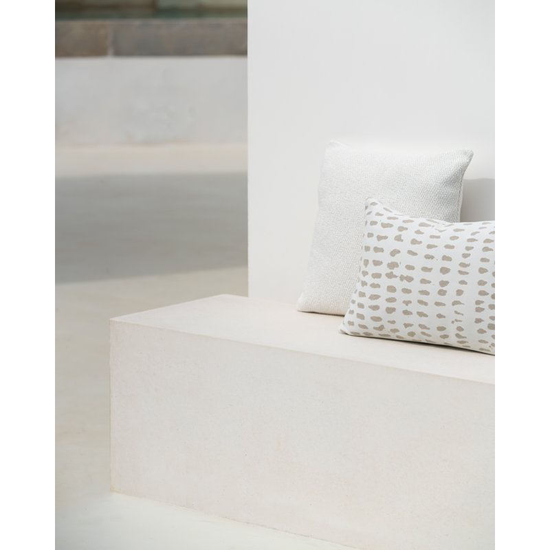 Mystic Ink Square Indoor/Outdoor Pillow Cover & Insert, White