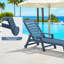 Chaise longue avec accoudoirs et roulettes Swann-107144123
