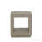 End Table, Square Natural Finish, Plinth Base