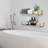 2-Piece Wall Metal Gold Floating Shelves