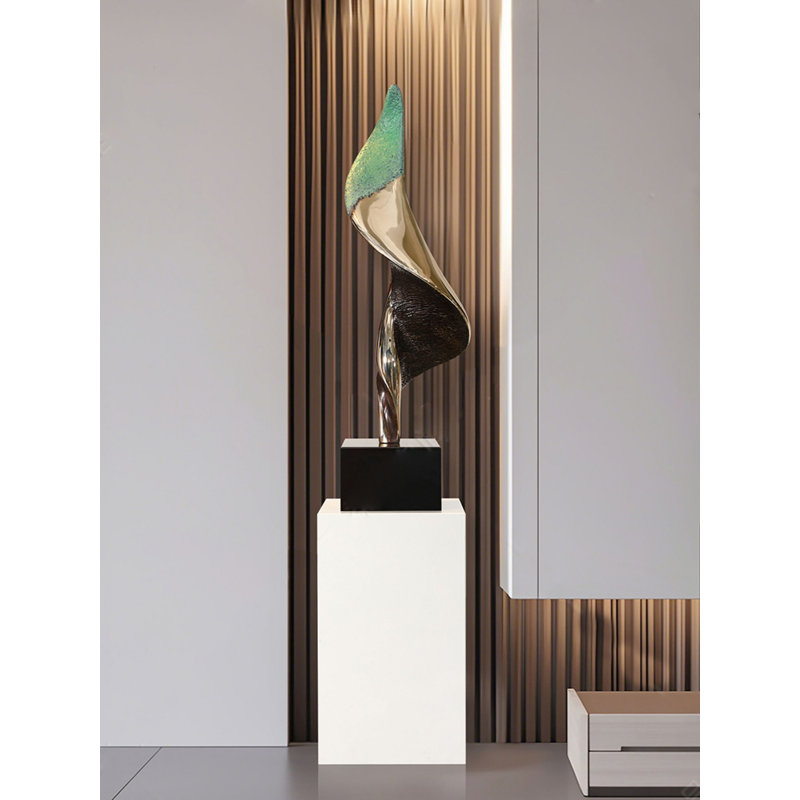 Modern And Thriving Abstract Fiberglass-Reinforced Marble Base Decorative Items