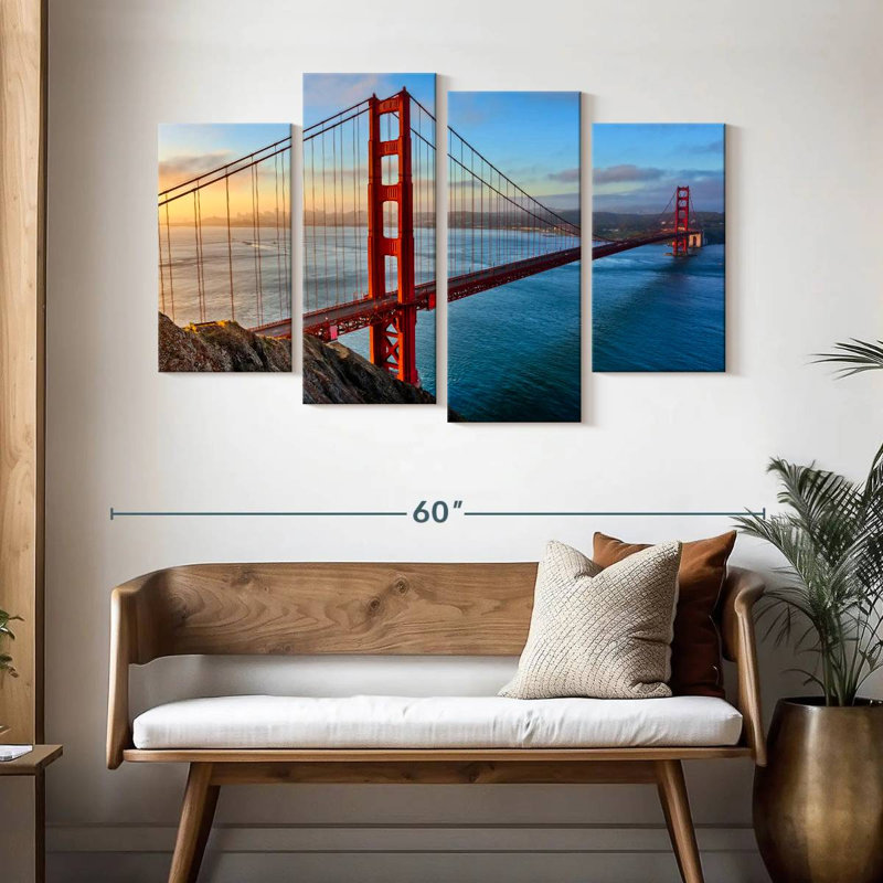 Senne célèbre pont Golden Gate, H 32 po x l 52 po