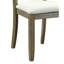 Chaise d'appoint en lin rustique Karsen (ensemble de 2)