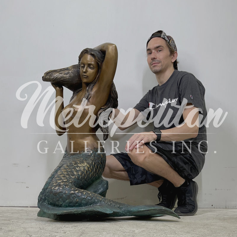 Bronze Mermaid Fountain Sculpture