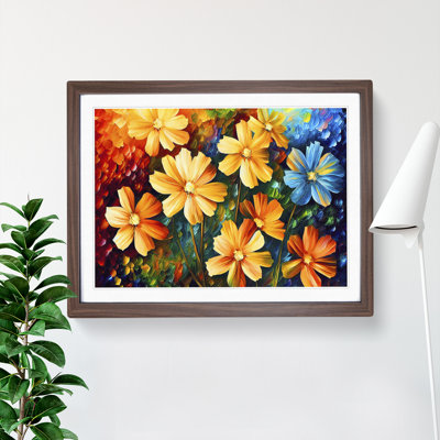Assorted Flowers Painting Vol.2 Abstract - Single Picture Frame Print