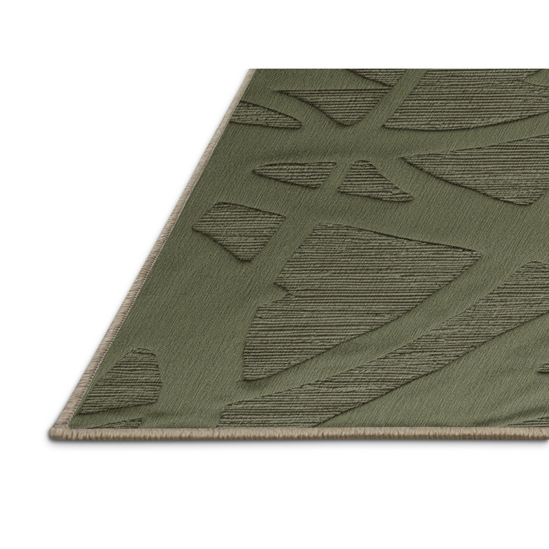 Tapis abstrait lavable à la machine, Rectangulaire 8 pi x 10 pi