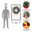 The Holiday Aisle® 30" General Store Frosted Wreath with LED Lights