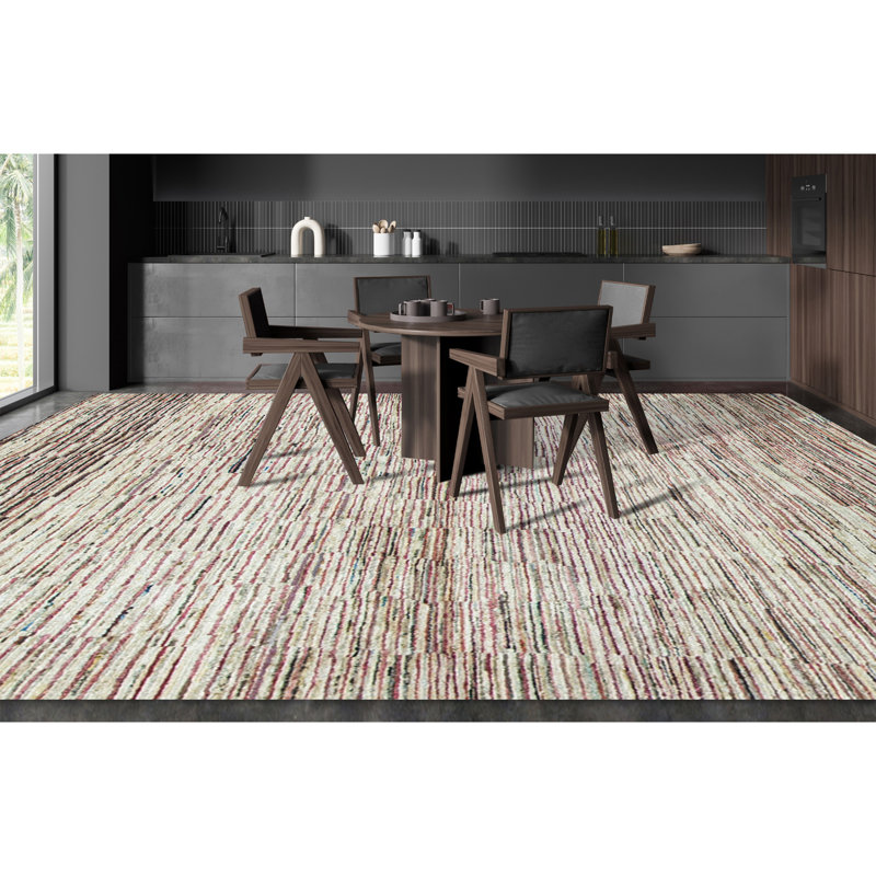 Hand-Knotted High-Quality Beige Area Rug