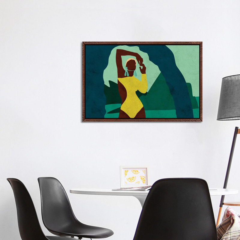 Citronella Horizontal by Reyna Noriega - Print on Canvas, 66.04 cm H x 45.72 cm W, Brown Framed