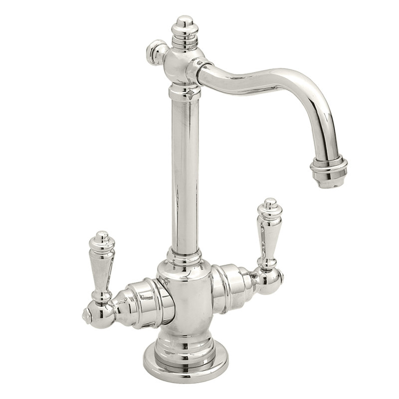 Victorian 9" 2-Handle Hot and Cold Water Dispenser Faucet with Heating Tank, Polished Nickel