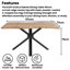 Dining Set with Bench and 4 Chairs