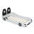 Twin Race Car Bed With LED & Safety Rails-620553479
