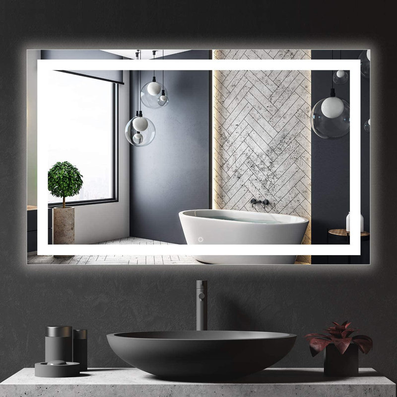 Naliyah Flat Wall Mirror, 48" x 30"