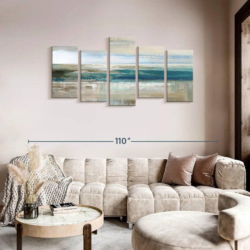 Avery Abstract Sea, 40" H x 80" W