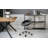 Maysen Backed Adjustable Height Ergonomic Active Stool with Removable Casters/Wheels-1560092389
