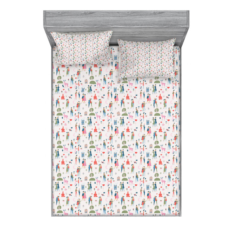 Microfiber Sheet Set, Full Sheet Set with Fitted Sheet
