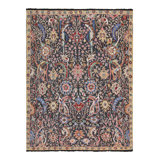 Rug & Kilim’S -Style Rug In Gray With Vibrant Floral Patterns