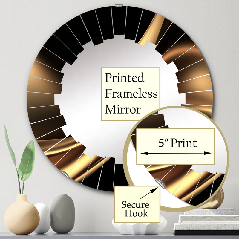 Miroir mural Zennia, 24 po x 24 po