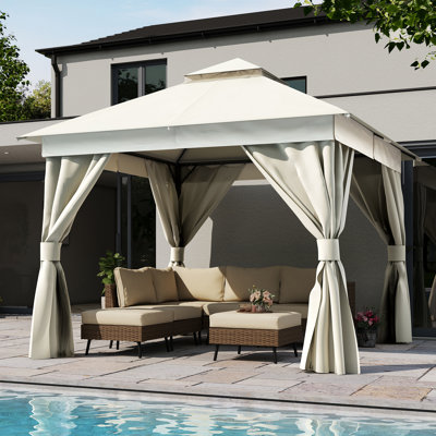 Pavillon de jardin en acier