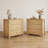 3-Drawer Wood Nightstand, Modern Farmhouse Bedside Table, Tall Wood Dresser For Bedroom, 26.5'' W x 15.7'' D x 26.9'' H -1375035047