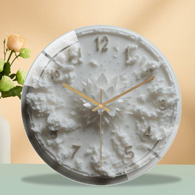 Horloge murale en verre 12 po
