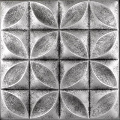 Carreau de plafond en polystyrène collé 1,6 pi x 1,6 pi Perception