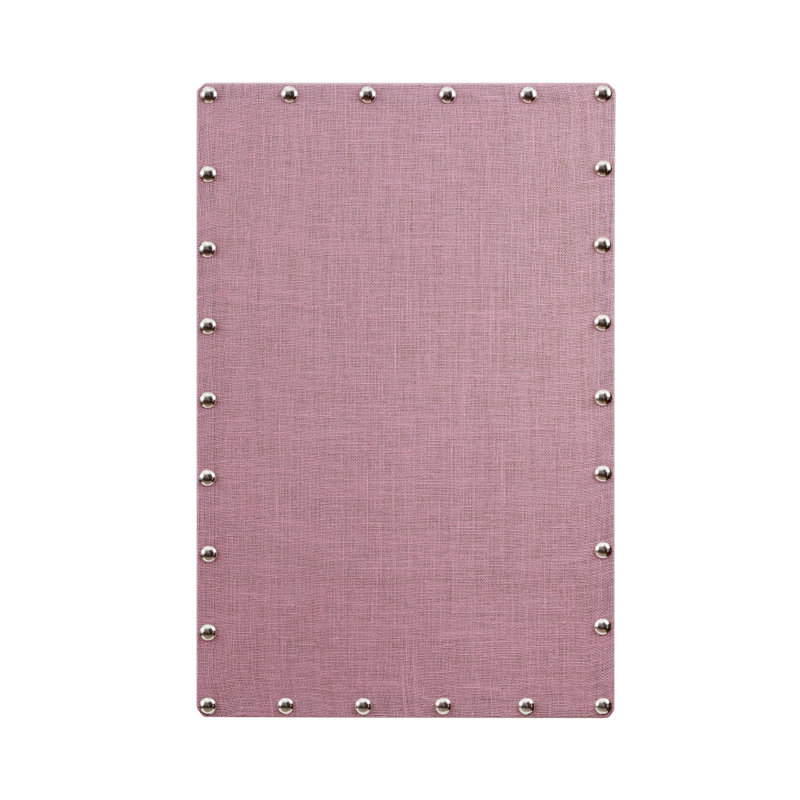 Babillard magnétique en toile de jute Magness, Rose