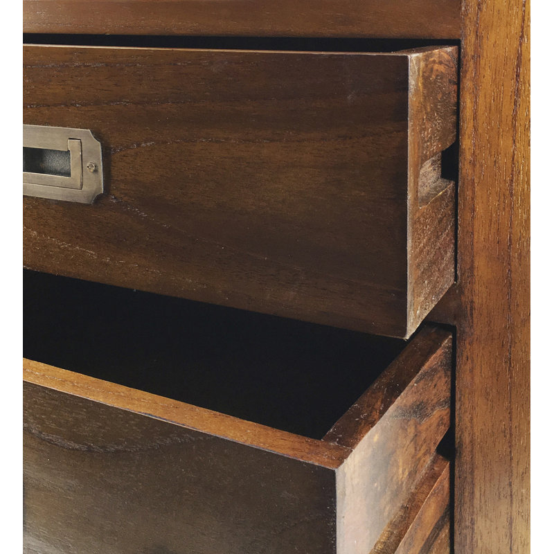 Guildhall 51cm W Solid Wood Bedside Table