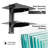 ProMounts Dual Wall AV Component Glass Shelf Holds up to 35.2 lbs
