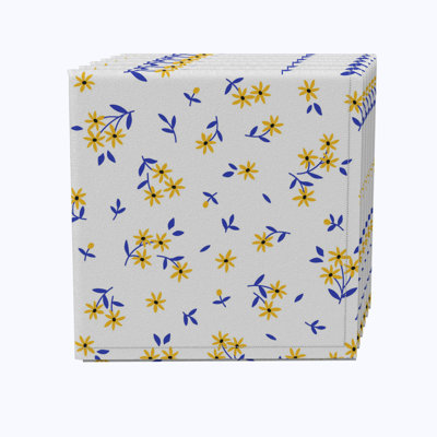 100% Cotton Floral Square Napkin