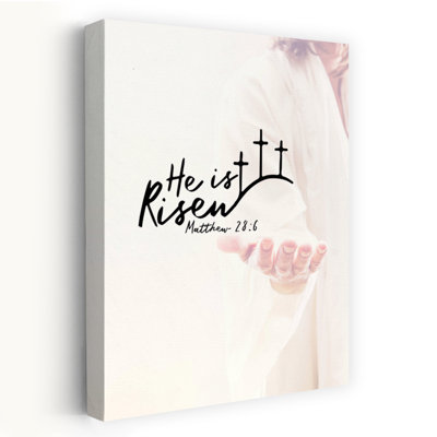 «He Is Risen Hand Abstract», reproduction d'art murale contemporaine