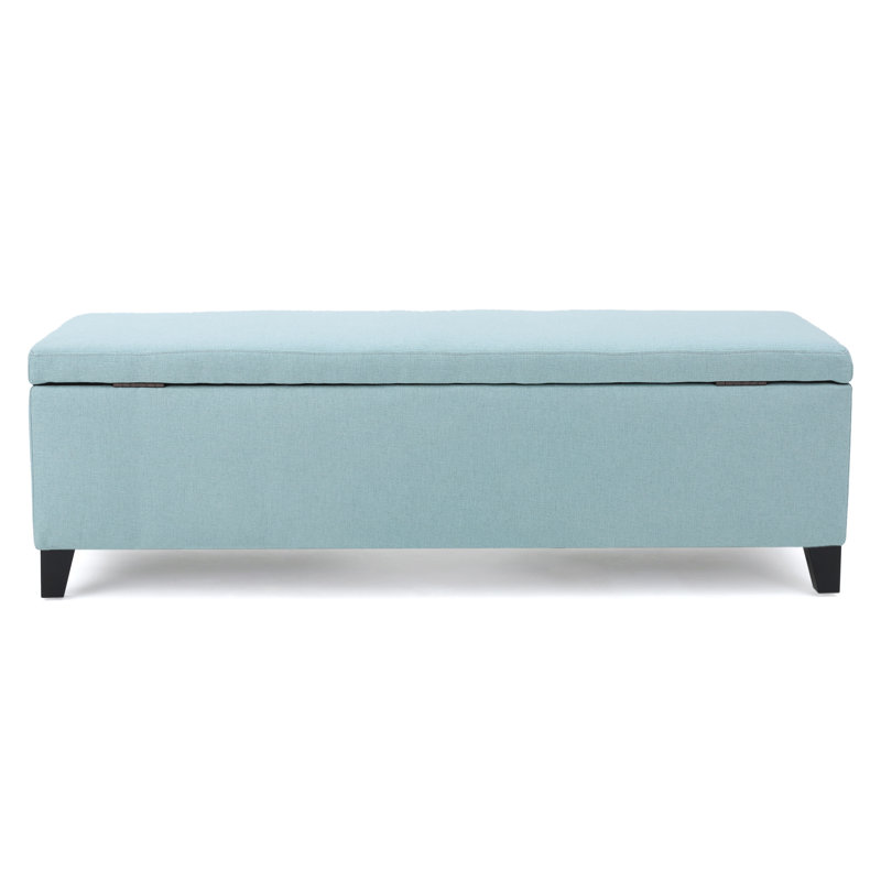 Banc de rangement avec repose-pieds rembourré, couvercle relevable avec compartiment caché, polyvalent pour le salon, la chambre à coucher