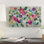 « fée, fleurs v rose », reproduction de peinture à l’acrylique sur toile tendue