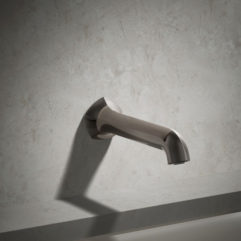 Wall-Mount 8 In. Bath Spout With Straight Design, Vibrant Titanium