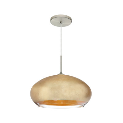 Luminaire suspendu en forme de dôme à 1 lumière Birkdale