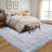 Machine Washable Rug for Living Room, Non-Slip Non-Shedding Rug, Low Pile Traditional Border Carpet, Indoor Foldable Floor Covering for Nursery, Bedroom, Dining Room-1223895294