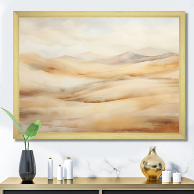 «Minimalisme désert Sands of Serenity II», reproduction sur toile
