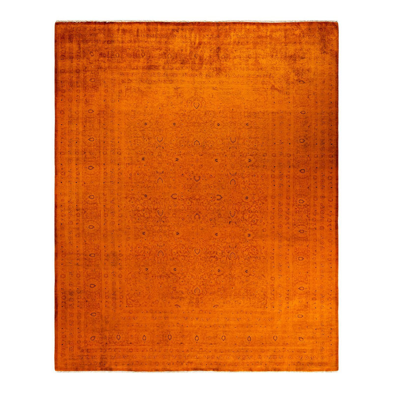 Tapis unique noué à la main Weirsky - Orange