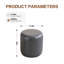 30cm Small Round Faux Leather Upholstered Ottoman-1061551671