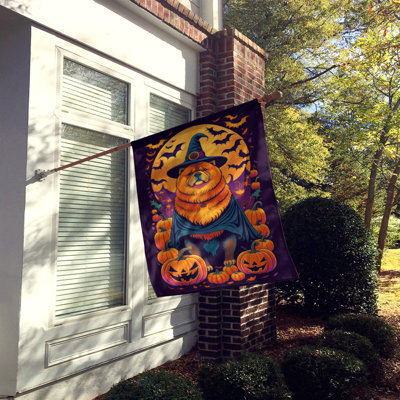 Drapeau de jardin d'Halloween en polyester Jaisyn