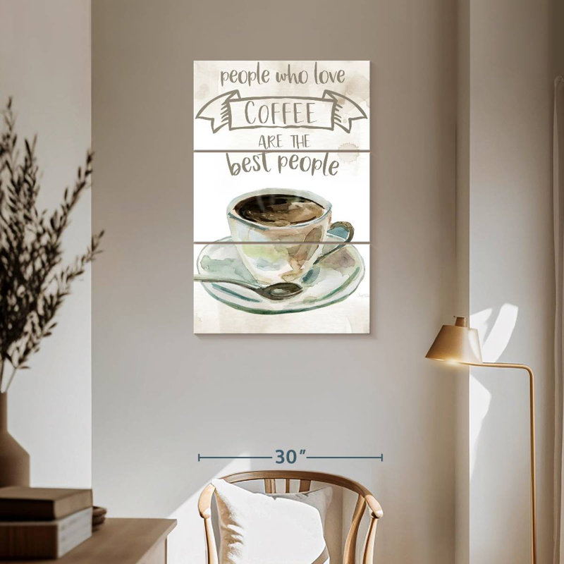Yarlin People Who Love Coffee, 57" H x 36" W