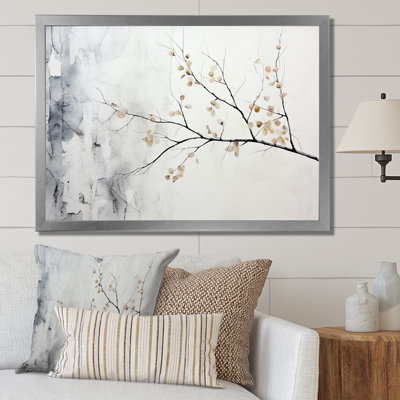 " Grey Minimalism Tree Birch I "
