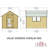 Value Overlap 8 ft x 6 ft Pressure Treated Shed with Window