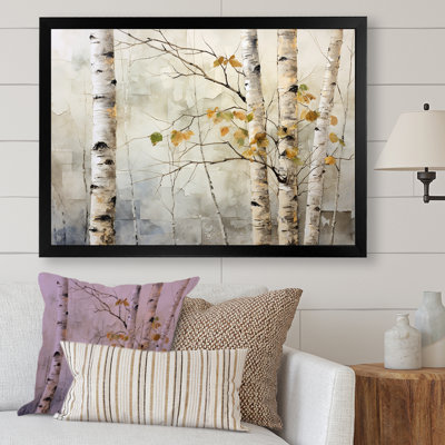 " Beige Silver Birch Tree Beauty I "