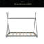 Lit plateforme simple avec structure triangulaire-1323058621